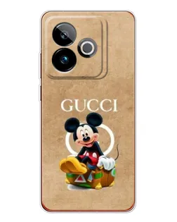 Чехол для Realme GT 7 с картинкой «Микки Маус Gucci — крафт»