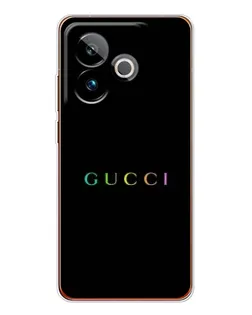 Чехол для Realme GT 7 с картинкой «Gucci — неоновый минимализм»
