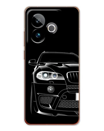 Чохол для Realme GT 7 з картинкою «Темний силует BMW»