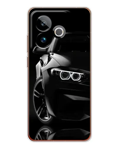 Чехол для Realme GT 7 с картинкой «Черная BMW — профиль» Чехол для Realme GT 7 с картинкой «Черная BMW — профиль»