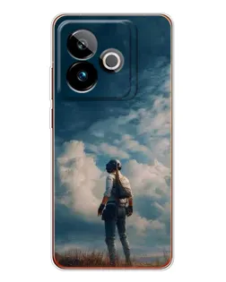 Чохол для Realme GT 7 з картинкою «Герой PUBG на скелі»