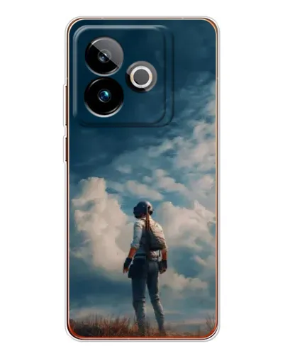 Чохол для Realme GT 7 з картинкою «Герой PUBG на скелі»