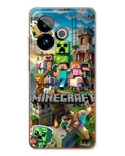 Чехол для Realme GT 7 с картинкой «Замок Minecraft» Чехол для Realme GT 7 с картинкой «Замок Minecraft»