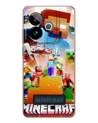 Чехол для Realme GT 7 с картинкой «Minecraft герои игры» Чехол для Realme GT 7 с картинкой «Minecraft герои игры»