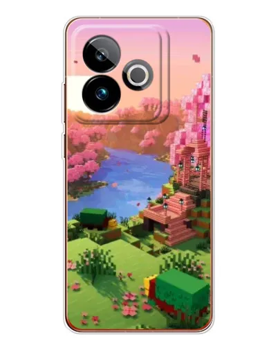 Чехол для Realme GT 7 с картинкой «Розовое дерево Minecraft» Чехол для Realme GT 7 с картинкой «Розовое дерево Minecraft»