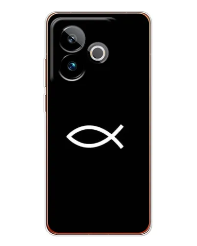 Чехол для Realme GT 7 с картинкой «Символ рыбы Jesus» Чехол для Realme GT 7 с картинкой «Символ рыбы Jesus»