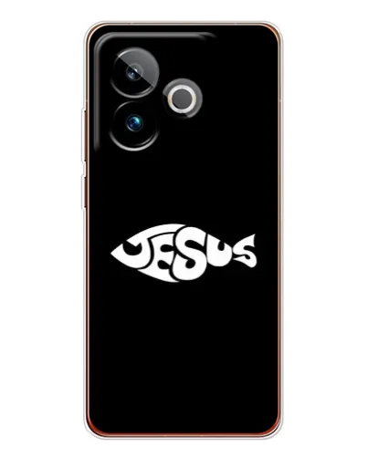 Чехол для Realme GT 7 с картинкой «Рыба Jesus» Чехол для Realme GT 7 с картинкой «Рыба Jesus»