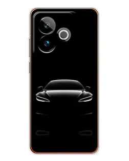 Чехол для Realme GT 7 с картинкой «Силуэт Tesla Night» Чехол для Realme GT 7 с картинкой «Силуэт Tesla Night»