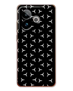 Чехол для Realme GT 7 с картинкой «Mercedes паттерн звезд»