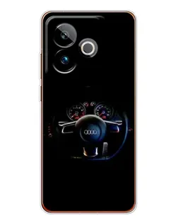 Чохол для Realme GT 7 з картинкою «Салон Audi — кермо»