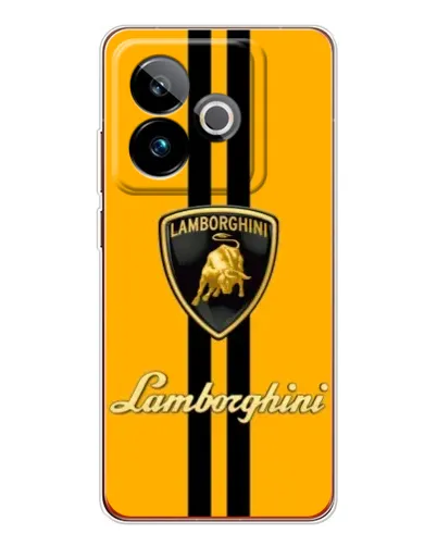 Чехол для Realme GT 7 с картинкой «Lamborghini Stripe желтый»
