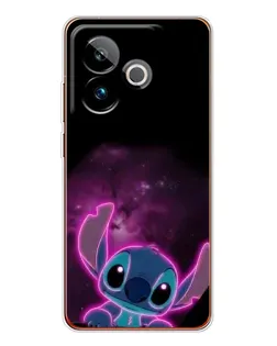Чехол для Realme GT 7 с картинкой «Неоновый Stitch»