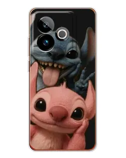 Чехол для Realme GT 7 с картинкой «Стич и Ангел»