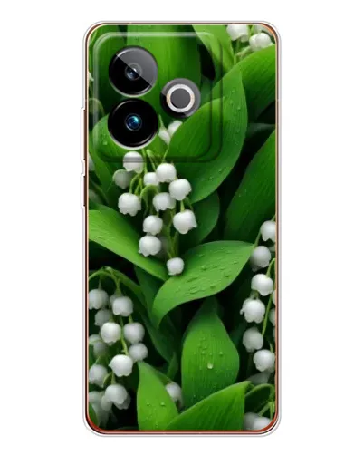 Чохол для Realme GT 7 з картинкою «Конвалії в зелені»