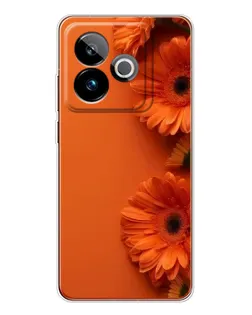 Чохол для Realme GT 7 з картинкою «Помаранчеві гербери»