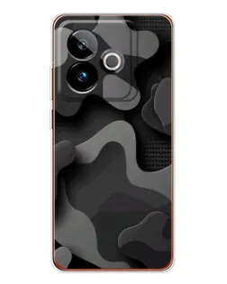 Чохол для Realme GT 7 з картинкою «Темний абстрактний камуфляж»