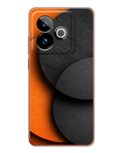 Чохол для Realme GT 7 з картинкою «Геометрія помаранчевих кіл»