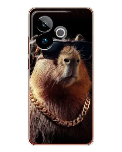 Чехол для Realme GT 7 с картинкой «Капибара золотая цепь» Чехол для Realme GT 7 с картинкой «Капибара золотая цепь»