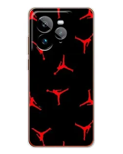 Чехол для Realme GT 7Pro с картинкой «Jordan Red Pattern» Чехол для Realme GT 7Pro с картинкой «Jordan Red Pattern»