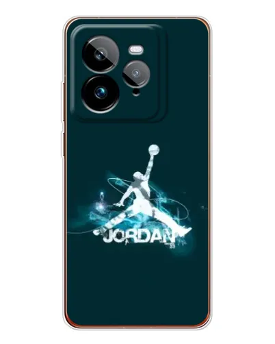 Чехол для Realme GT 7Pro с картинкой «Jordan Blue Fire»