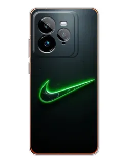 Чохол для Realme GT 7Pro з картинкою «Неоновий контур Nike»