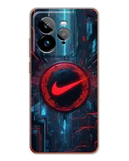 Чехол для Realme GT 7Pro с картинкой «Техногенный стиль Nike»