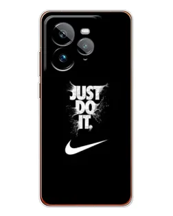 Чехол для Realme GT 7Pro с картинкой «Текстовый принт Nike»