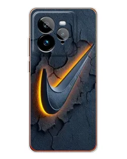 Чехол для Realme GT 7Pro с картинкой «Объемный логотип Найк»