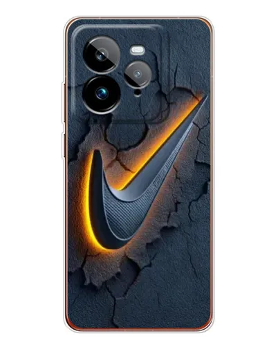 Чехол для Realme GT 7Pro с картинкой «Объемный логотип Найк»
