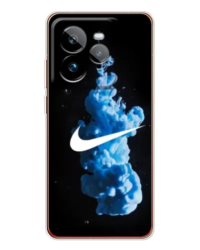 Чехол для Realme GT 7Pro с картинкой «Nike и синий дым»