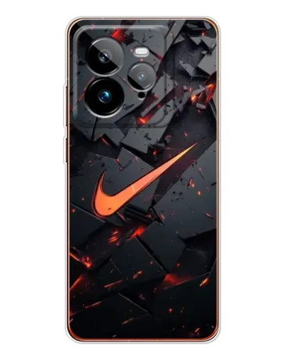 Чехол для Realme GT 7Pro с картинкой «Nike — эффект разломов»