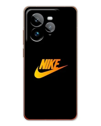 Чехол для Realme GT 7Pro с картинкой «Золотой логотип Nike»