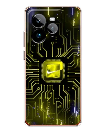 Чехол для Realme GT 7Pro с картинкой «Nike — золотая искра»