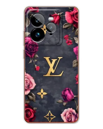 Чехол для Realme GT 7Pro с картинкой «Цветочный Louis Vuitton»