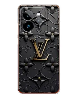Чехол для Realme GT 7Pro с картинкой «Кожаная текстура LV»