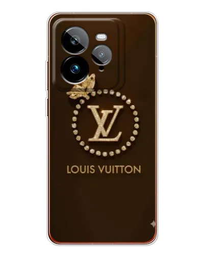 Чехол для Realme GT 7Pro с картинкой «LV — золотая печать»