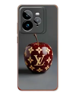 Чехол для Realme GT 7Pro с картинкой «Красное яблоко LV»