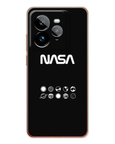 Чехол для Realme GT 7Pro с картинкой «NASA — технический принт»
