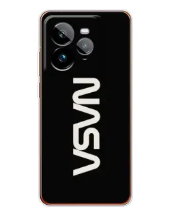 Чехол для Realme GT 7Pro с картинкой «NASA — вертикальный логотип»
