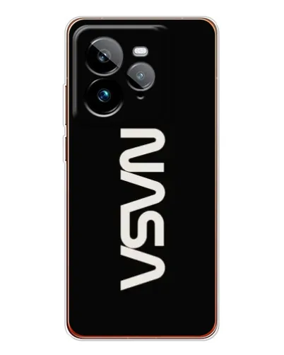 Чехол для Realme GT 7Pro с картинкой «NASA — вертикальный логотип»