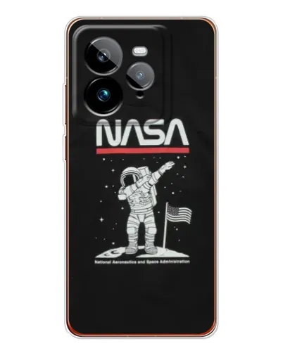 Чехол для Realme GT 7Pro с картинкой «NASA — шагаем по Луне»