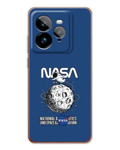 Чехол для Realme GT 7Pro с картинкой «NASA — лунная миссия»