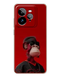 Чехол для Realme GT 7Pro с картинкой «Bored Ape в красном» Чехол для Realme GT 7Pro с картинкой «Bored Ape в красном»