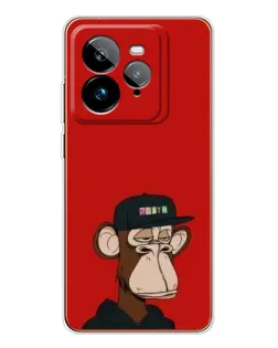 Чехол для Realme GT 7Pro с картинкой «Bored Ape — красный фон» Чехол для Realme GT 7Pro с картинкой «Bored Ape — красный фон»