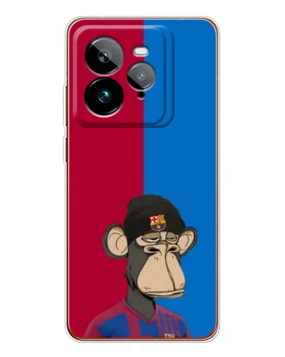 Чехол для Realme GT 7Pro с картинкой «Bored Ape — фанат Барсы» Чехол для Realme GT 7Pro с картинкой «Bored Ape — фанат Барсы»