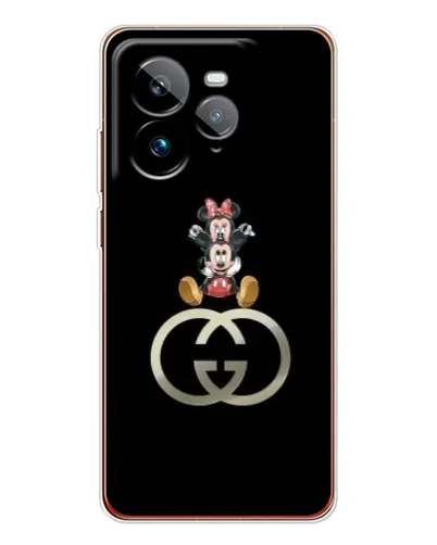 Чехол для Realme GT 7Pro с картинкой «Минни Маус на лого»