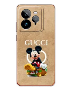 Чехол для Realme GT 7Pro с картинкой «Микки Маус Gucci — крафт»