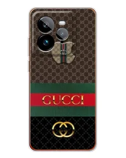 Чехол для Realme GT 7Pro с картинкой «Gucci — брендированный десерт»