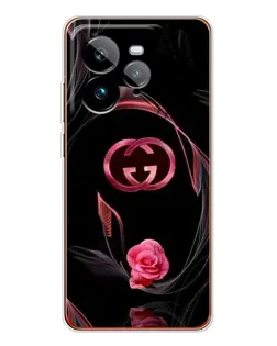 Чехол для Realme GT 7Pro с картинкой «Gucci — неоновая роза»