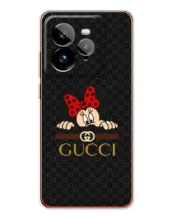 Чехол для Realme GT 7Pro с картинкой «Минни Маус Gucci — черный»